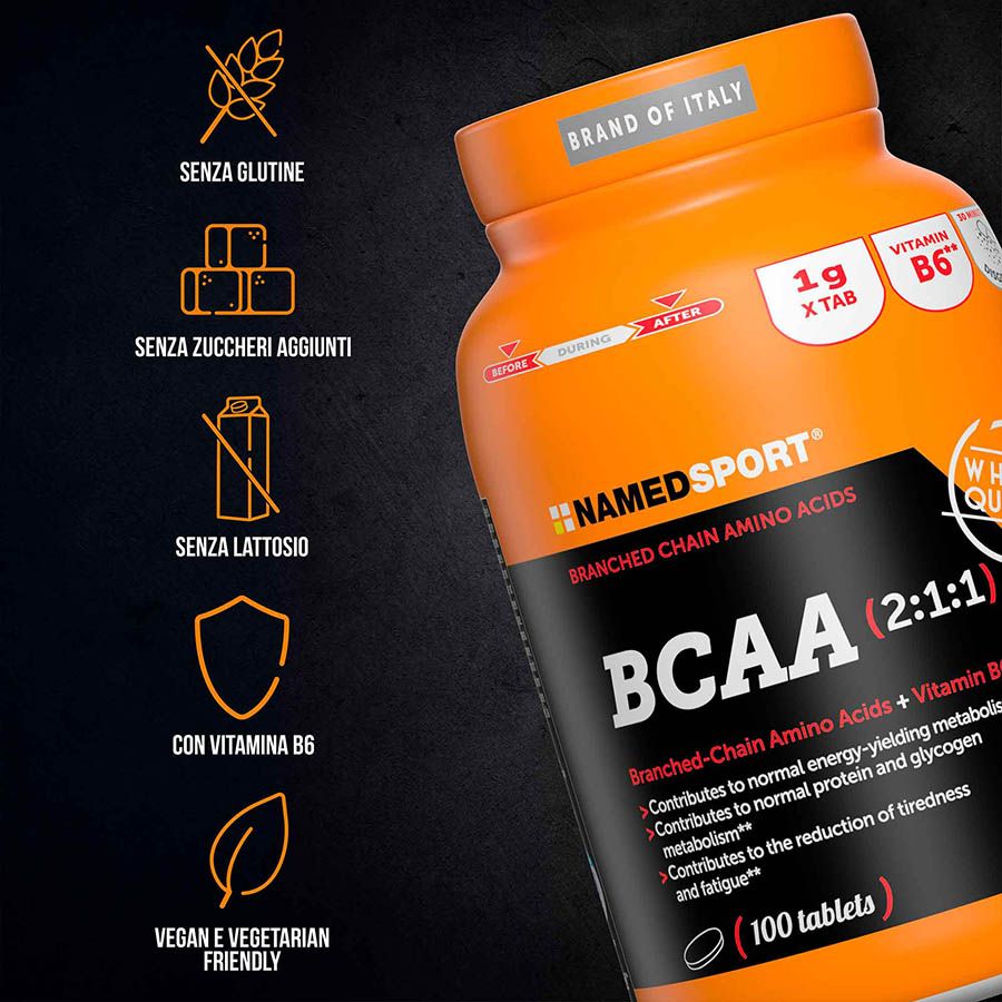 Named Sport BCAA 2:1:1 - Integratore Di Aminoacidi 100 Compresse