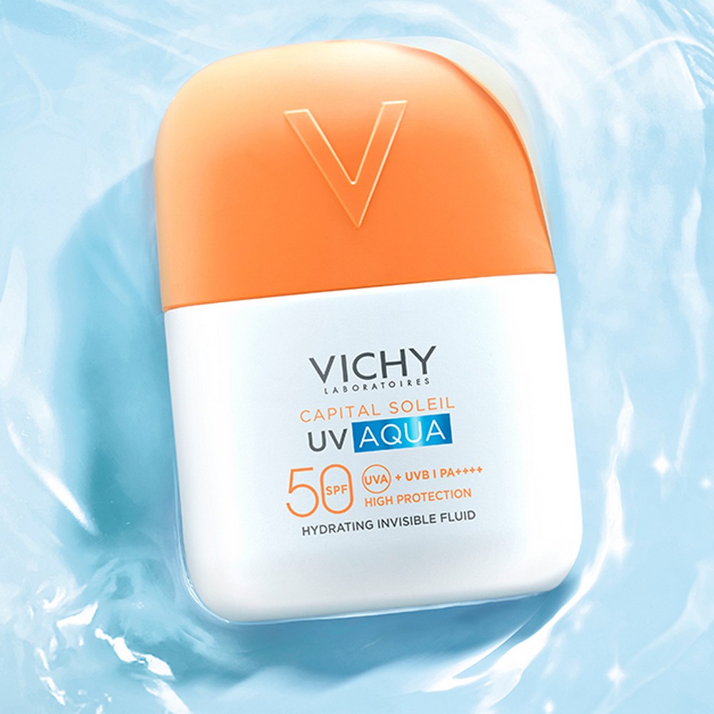 Vichy - Capital Soleil - Uv Aqua SPF50 Protezione Elevata - Fluido Idratante Viso 50 ml
