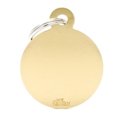 MY FAMILY MEDAGLIETTA CERCHIO (L) ALLUMINIO ORO (REF. MFB63)