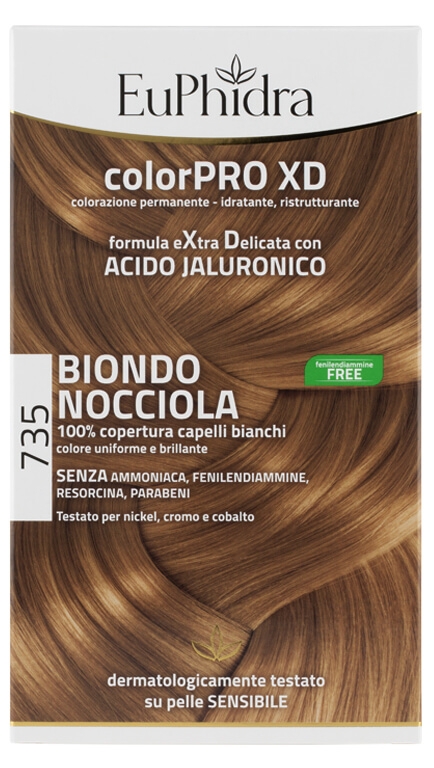 Euphidra Colorpro XD Tintura Extra Delicata Colore Biondo Nocciola 735 Euphidra Colorpro XD Tintura Extra Delicata Colore Biondo Nocciola 735