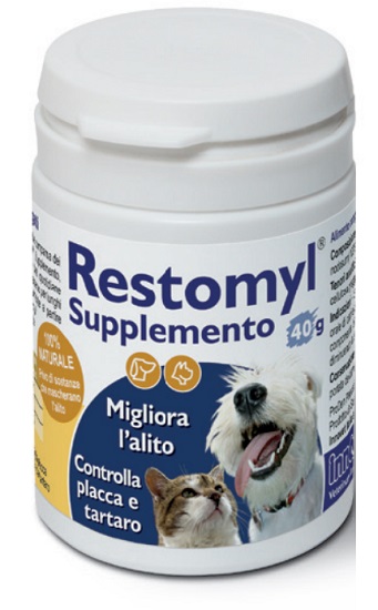 Innovet Restomyl Supplemento Integratore Igiene Orale Cani e Gatti 40 g Innovet Restomyl Supplemento Integratore Igiene Orale Cani e Gatti 40 g