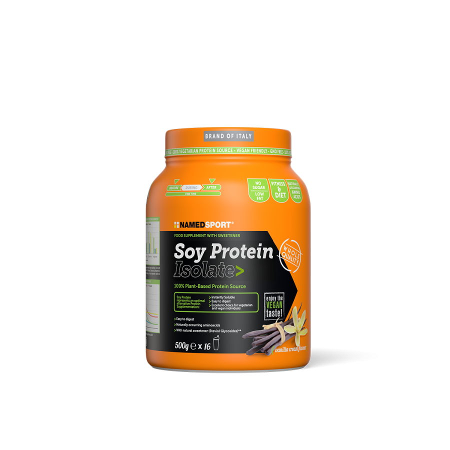 Named Sport Soy Protein Isolate Gusto Vanilla 500 g - Proteine Isolate Della Soia In Polvere