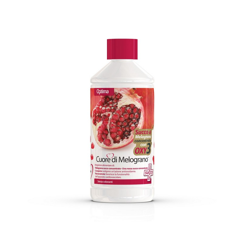 Optima Cuore Di Melograno Succo con Oxy3 Integratore Antiossidante 1 L 