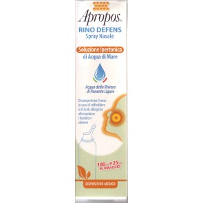 Apropos Rino Defens Spray Nasale Soluzione Ipertonica 125 ml Apropos Rino Defens Spray Nasale Soluzione Ipertonica 125 ml
