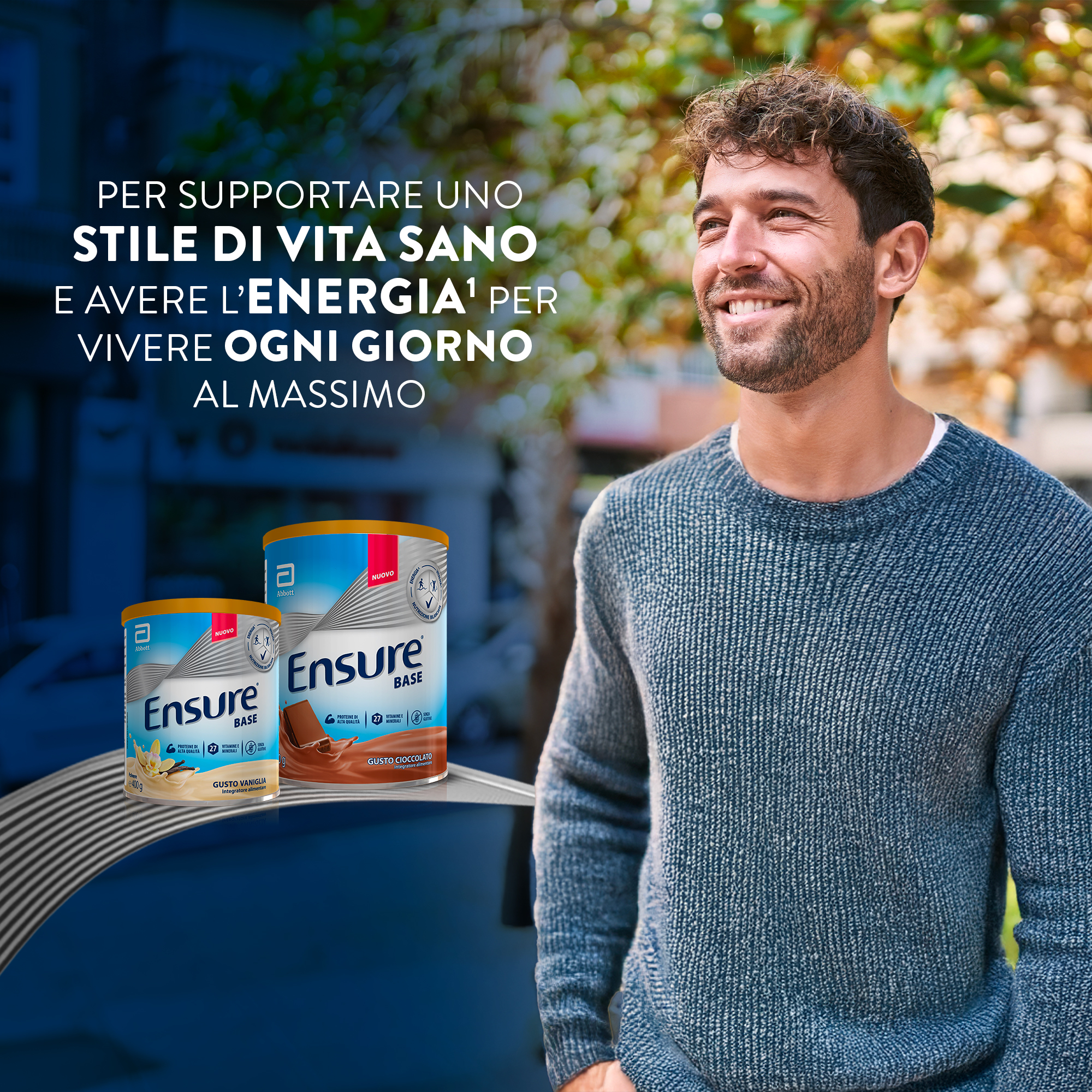 ABBOTT ENSURE BASE: Integratore alimentare che aiuta a sostenere le difese immunitarie e a contrastare stanchezza e affaticamento  - GUSTO VANIGLIA 400 gr 