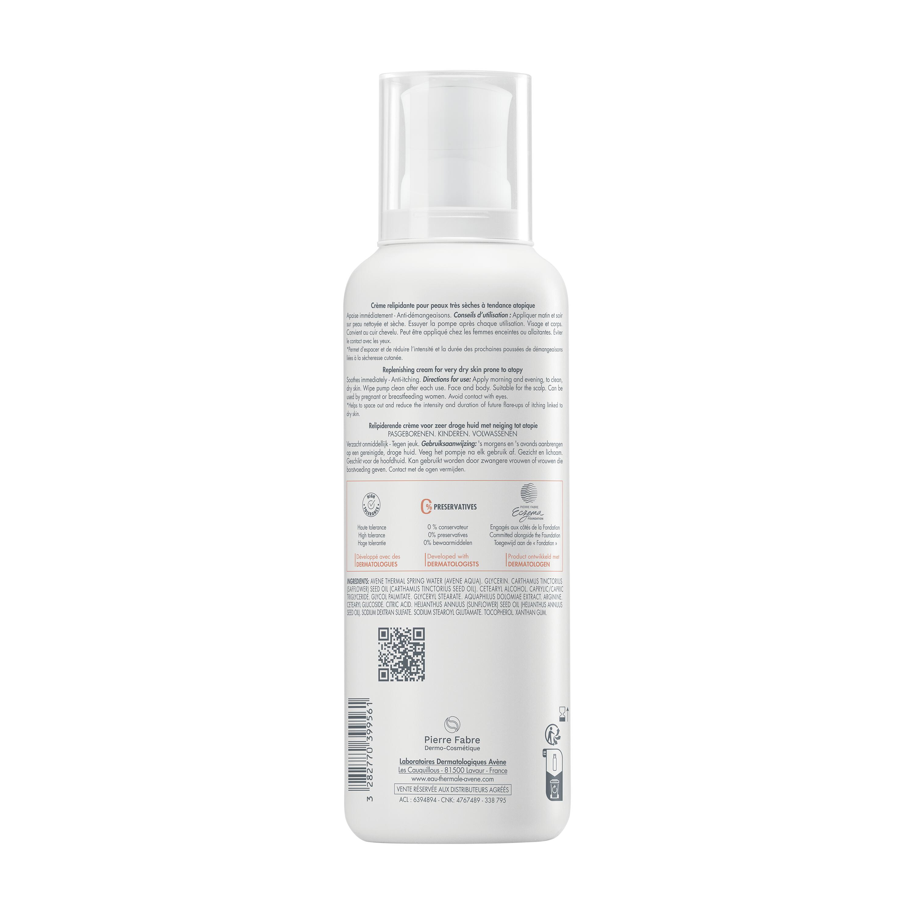 Avène Xeracalm AD - Crema Liporestitutiva Per Pelle Molto Secca E Atopica 400 ml