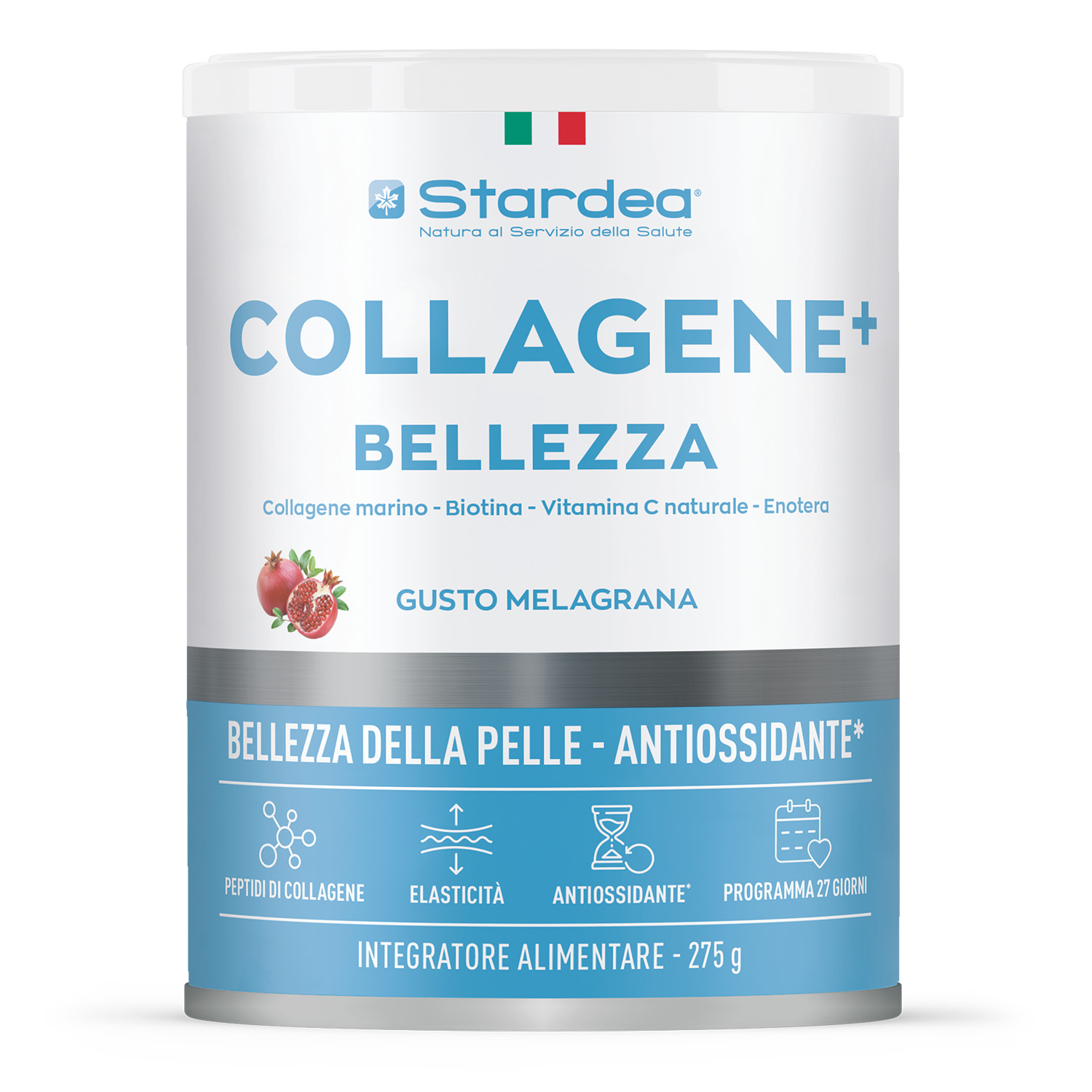 STARDEA COLLAGENE + BELLEZZA POLVERE - INTEGRATORE ALIMENTARE A BASE DI Collagene marino e Acido ialuronico per la BELLEZZA DELLA PELLE - POLVERE 275 GR. STARDEA COLLAGENE + BELLEZZA POLVERE - INTEGRATORE ALIMENTARE A BASE DI Collagene marino e Acido ialuronico per la BELLEZZA DELLA PELLE - POLVERE 275 GR.