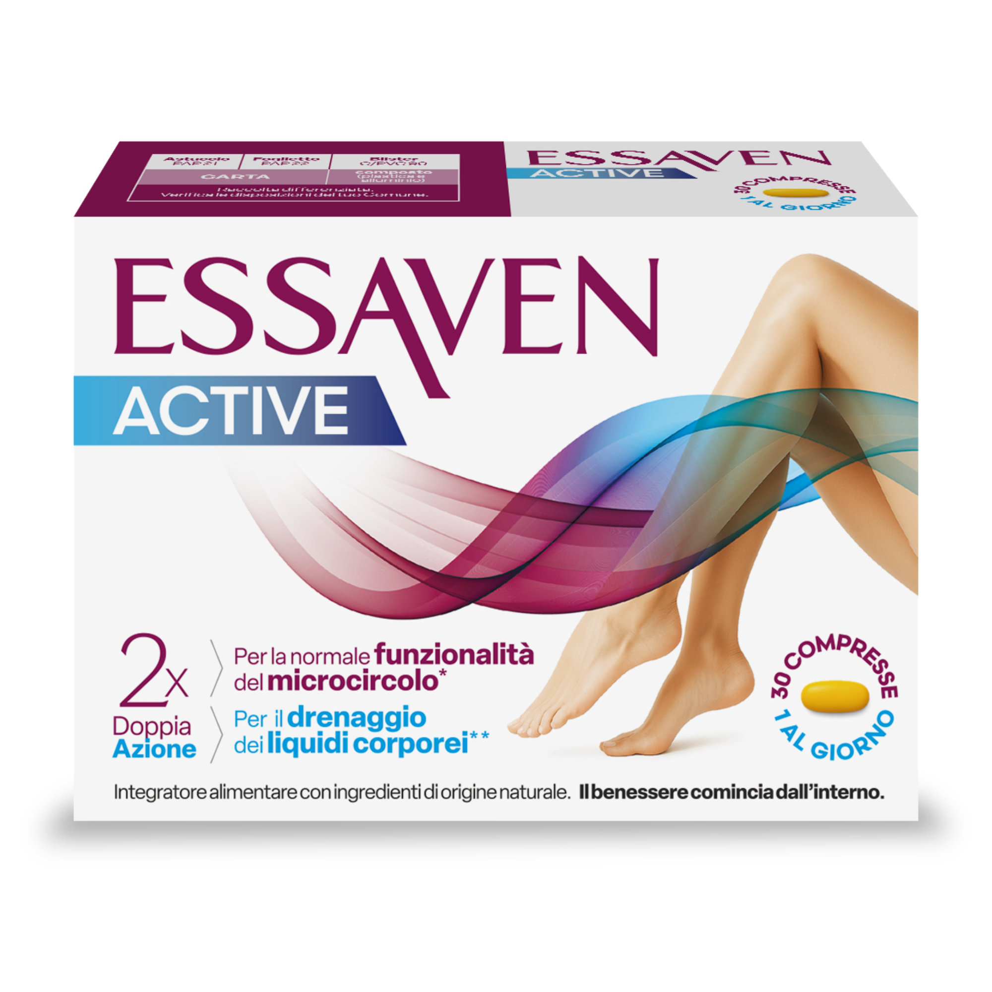 Essaven Active 30 Compresse - Integratore Per Il Microcircolo