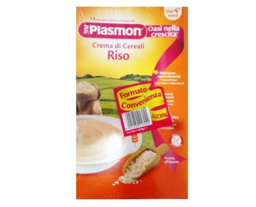 Plasmon Creme di Cereali Di Riso 2x230 g +4m Plasmon Creme di Cereali Di Riso 2x230 g +4m