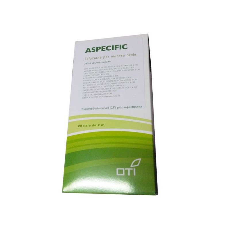 Oti Aspecific Medicinale Omeopatico 20 Fiale Fisiologiche Oti Aspecific Medicinale Omeopatico 20 Fiale Fisiologiche