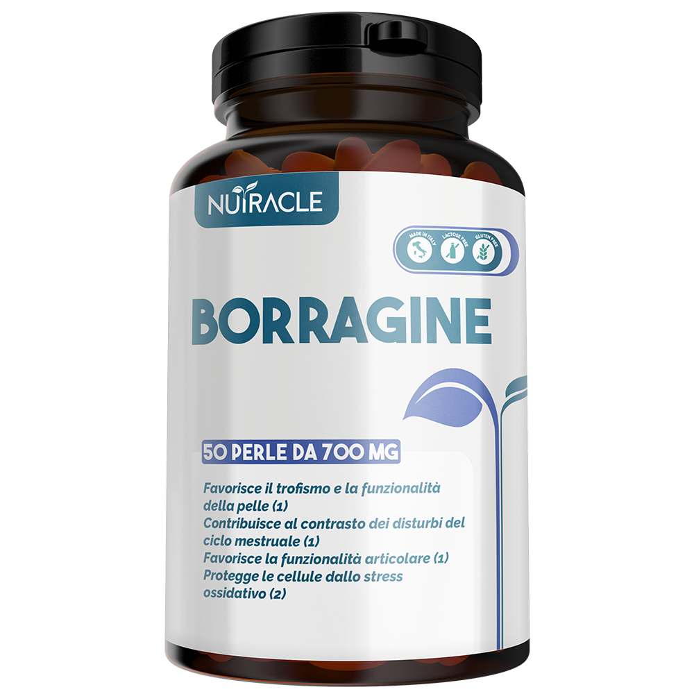 Nutracle Borragine 50 Perle Morbide - Integratore Per La Pelle