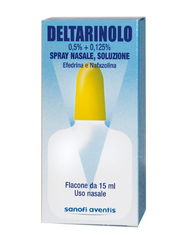 Deltarinolo  Spray Nasale 0,5% + 0,125% Efedrina Cloridrato Flacone 15 ml Deltarinolo  Spray Nasale 0,5% + 0,125% Efedrina Cloridrato Flacone 15 ml