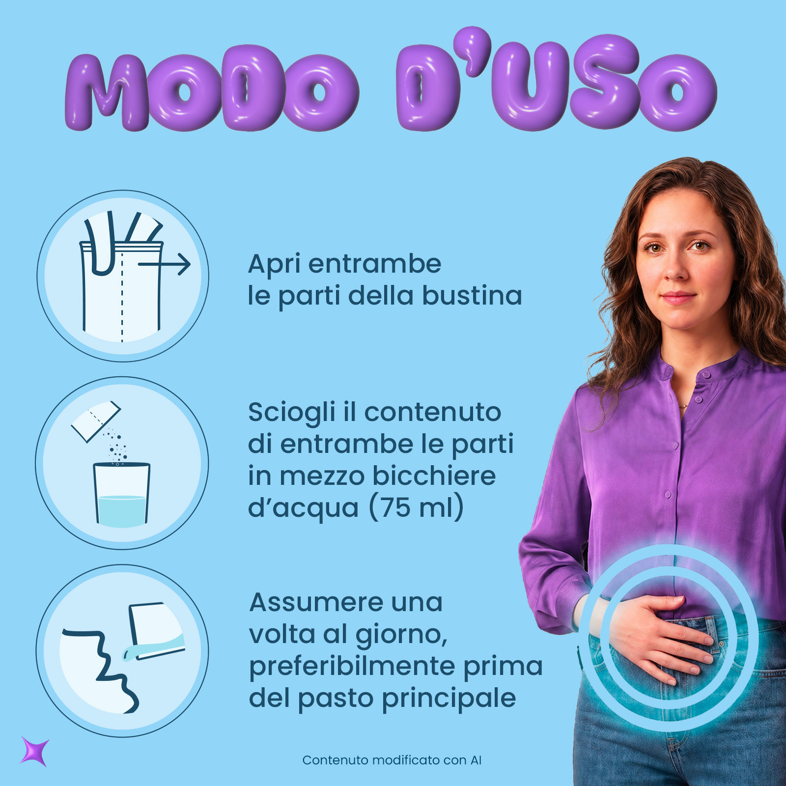 Enterogermina Gonfiore 20 Bustine Gusto Pesca - Integratore Con Probiotici, Enzimi Digestivi E Fermenti Lattici Per Il Gonfiore Addominale