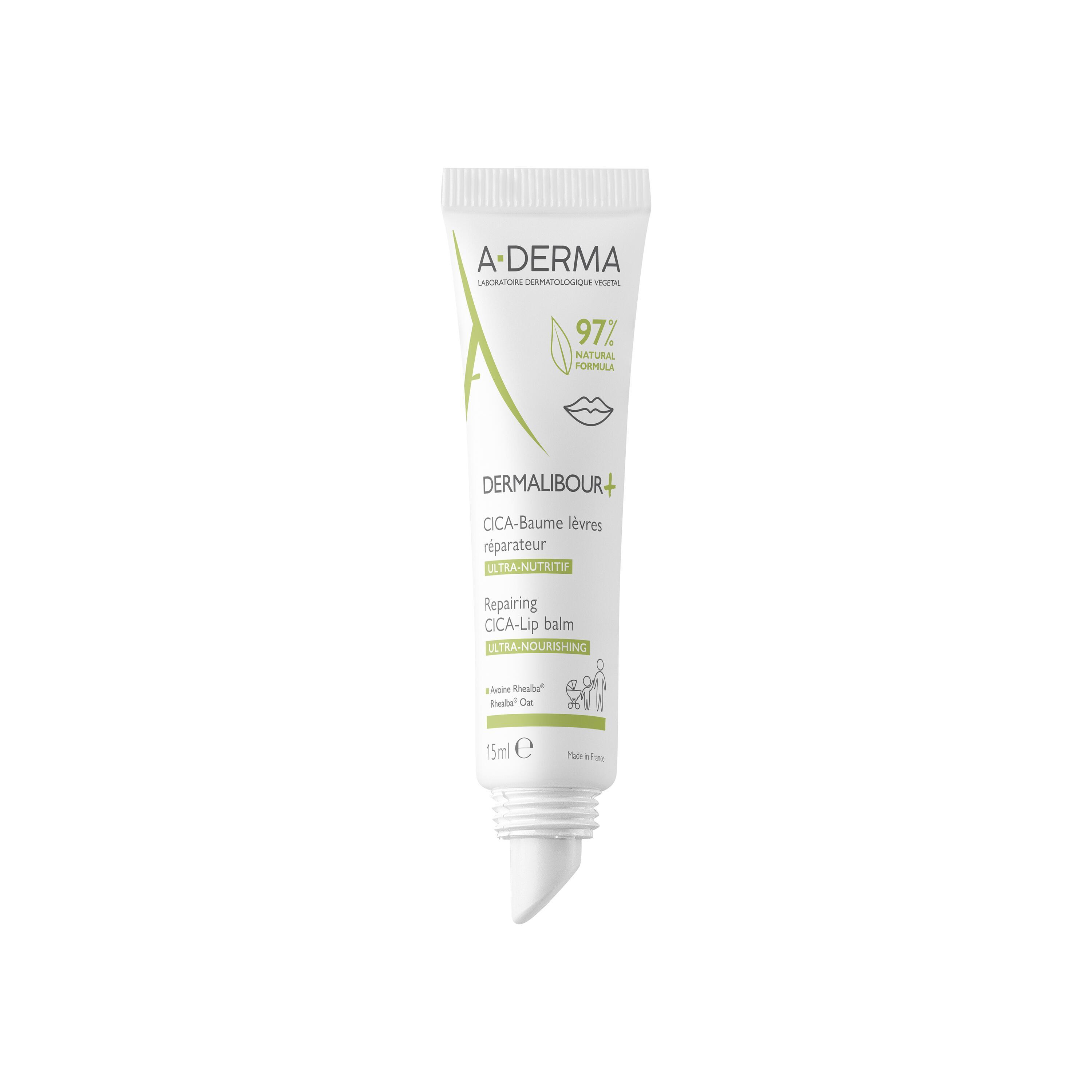 A-Derma Dermalibour+ - Cica Balsamo Labbra Ristrutturante Per Pelle Irritate E Screpolate 50 ml 