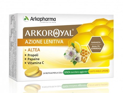 Arkoroyal Papaina+Propoli Integratore per la Gola 24 Pastiglie