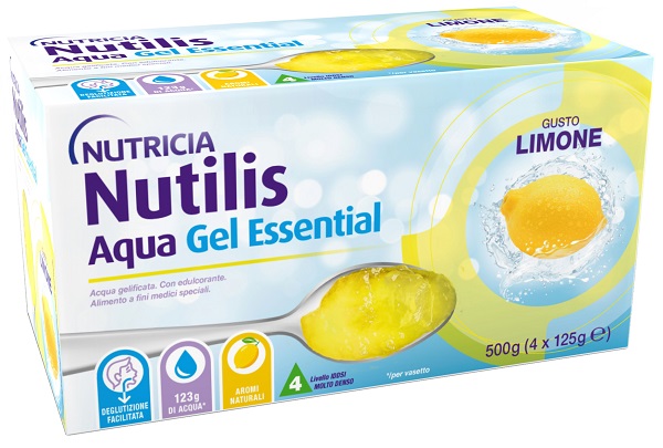 NUTILIS Aqua Gel Limone - alimento a fini speciali indicato per il trattamento alimentare dei soggetti con problemi di deglutizione associati a disfagia 4PZ NUTILIS Aqua Gel Limone - alimento a fini speciali indicato per il trattamento alimentare dei soggetti con problemi di deglutizione associati a disfagia 4PZ