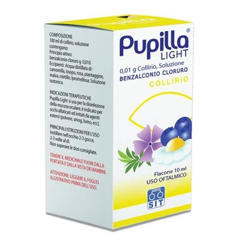 Pupilla Light Collirio 0,01% Benzalconio cloruro 10 ml