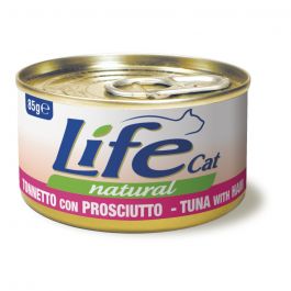 LIFEPETCARE LIFE GATTO NATURAL TONNO PROSCIUTTO 85GR (lattina)