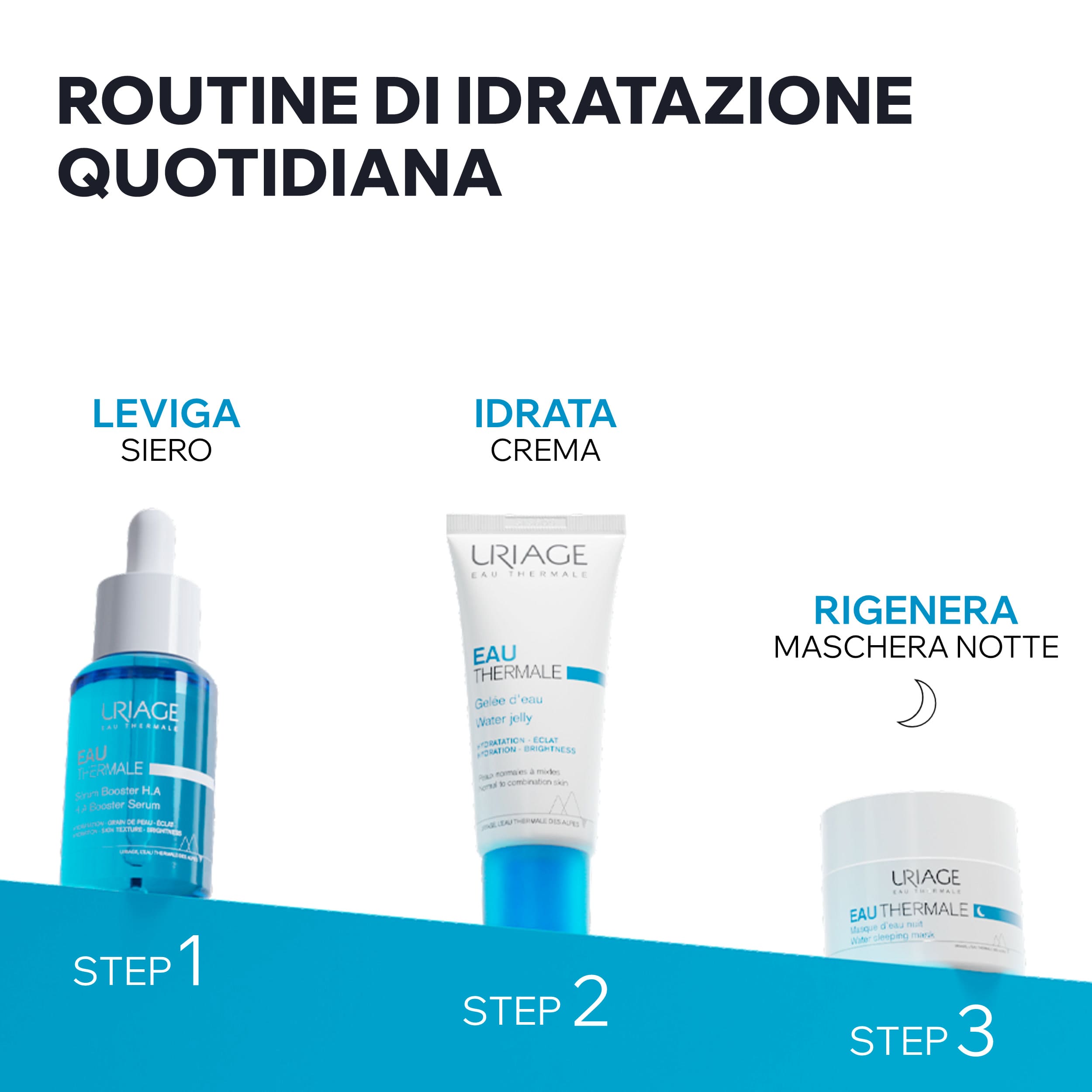 Uriage - Eau Thermale Maschera Notte All'Acqua Idratante 50 ml