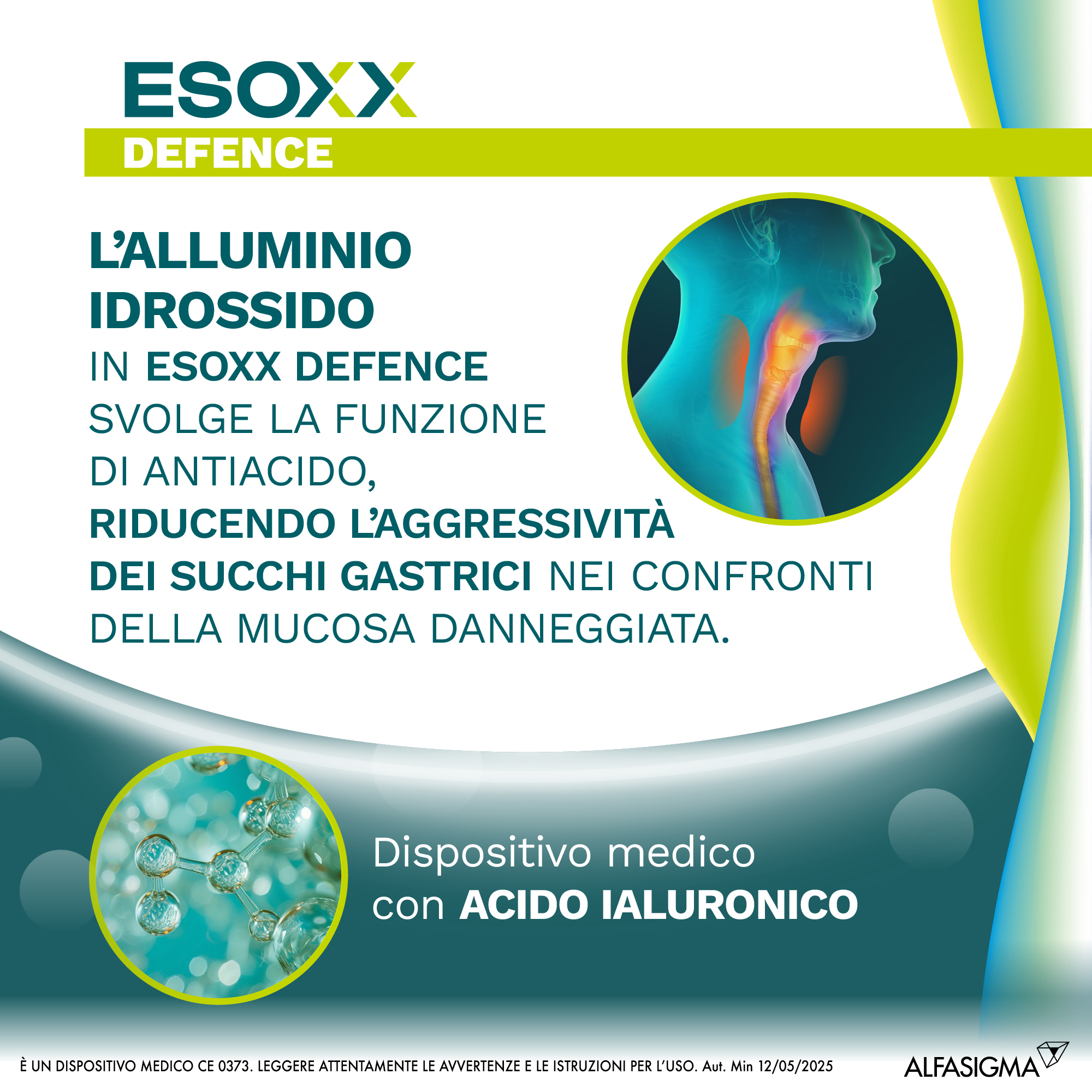 Esoxx Defence - dispositivo medico per sintomi da reflusso gastro esofageo, utile in caso di bruciore di stomaco -  30 compresse masticabili