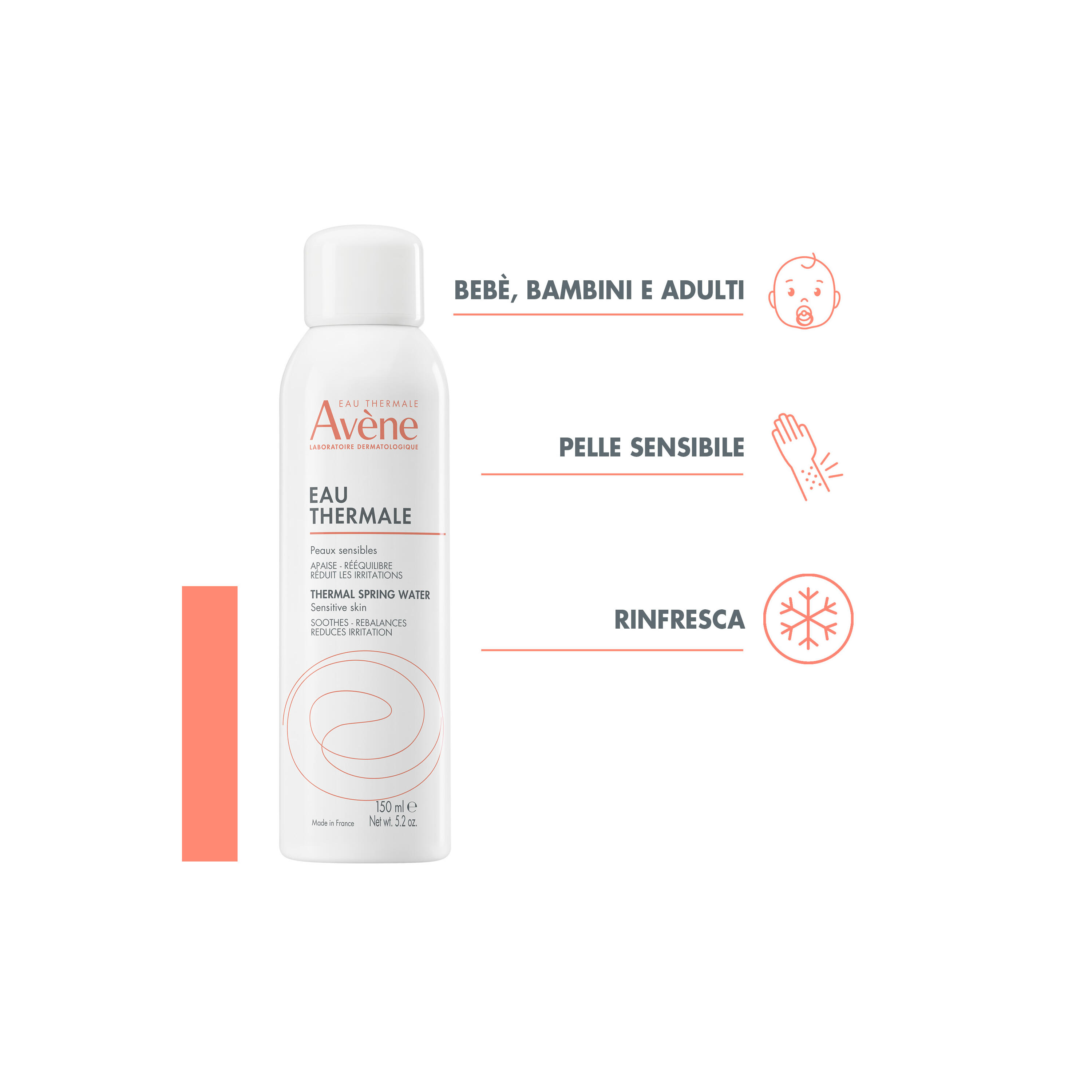 Avène Eau Thermale - Acqua Termale Lenitiva Rinfrescante Spray 150 ml