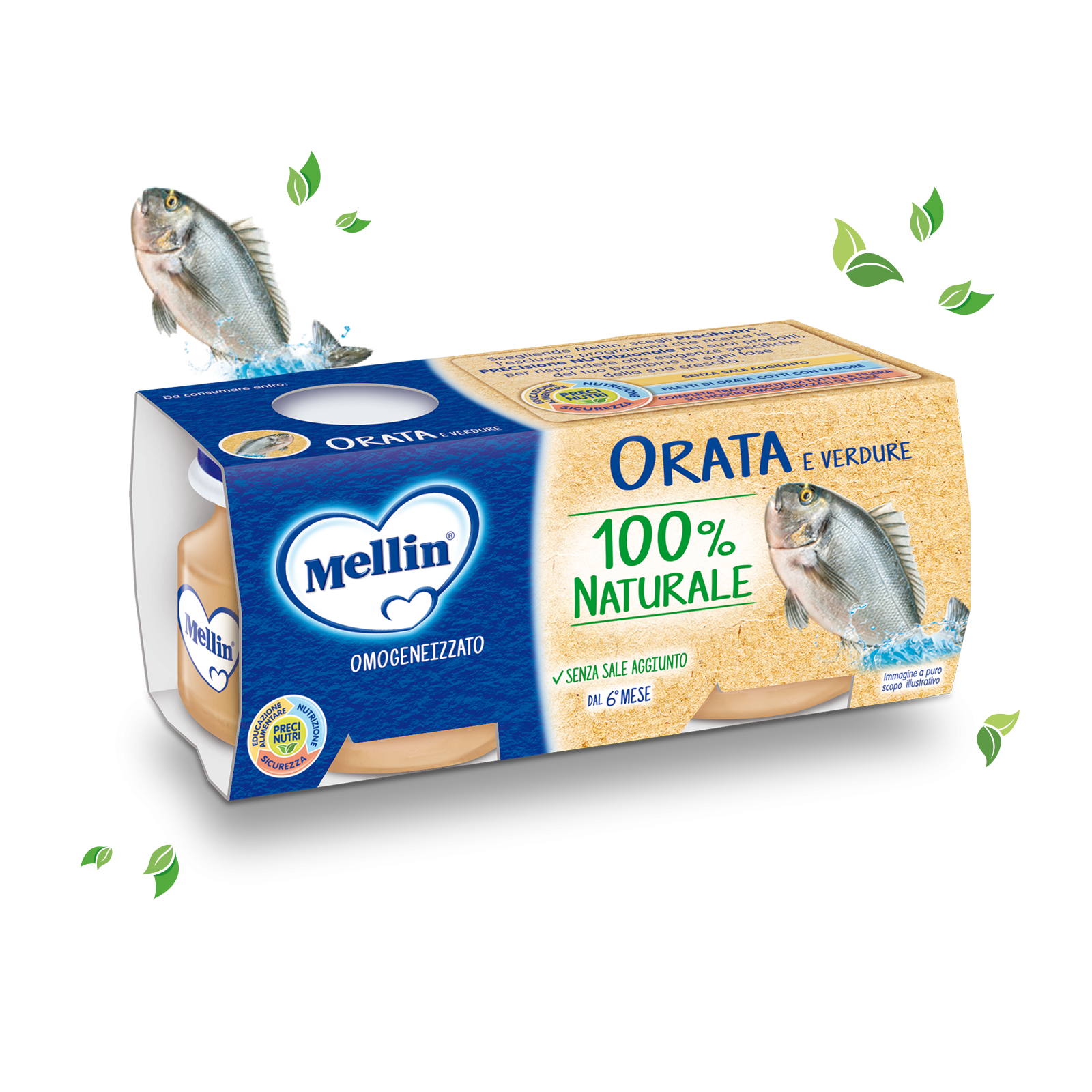 Mellin Omogeneizzato Orata 2 x 80 g Mellin Omogeneizzato Orata 2 x 80 g