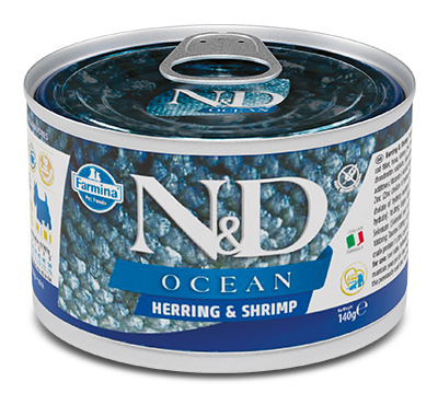 N&D DOG OCEAN HERR&SHRIMPS140G