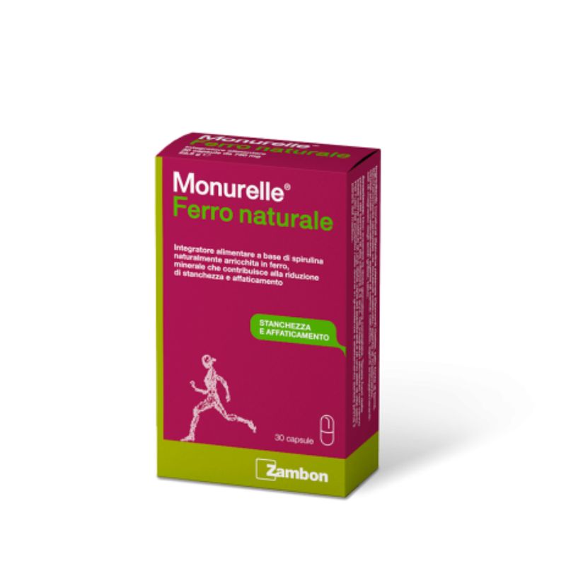 Monurelle Ferro Naturale 30 Capsule - Integratore Di Ferro