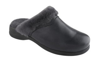 NEW WARM LEATH+SH SK W N BL 36