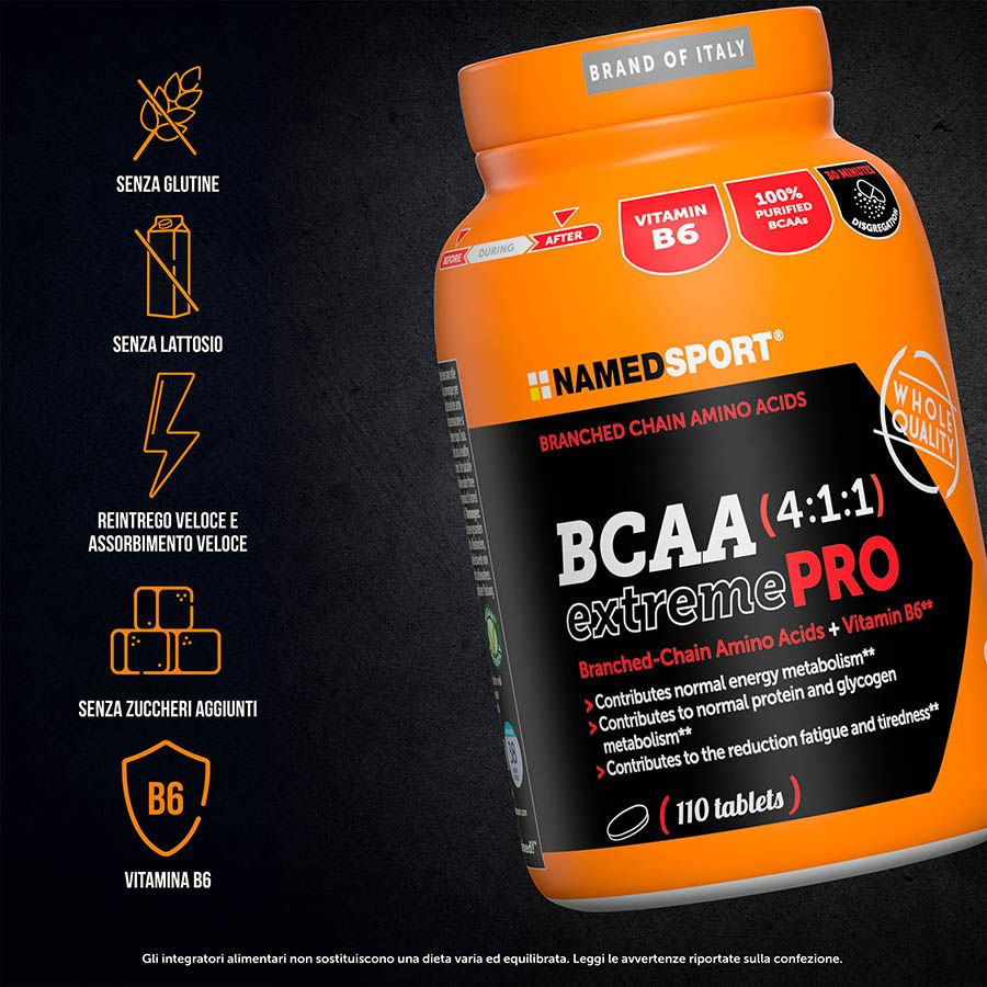 Named Sport BCAA 4:1:1 ExtremePro 110 Compresse - Integratore Di Aminoacidi