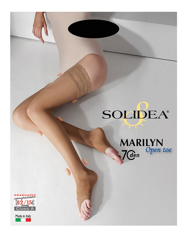 MARILYN Sheer Open Toe Nero 3ML