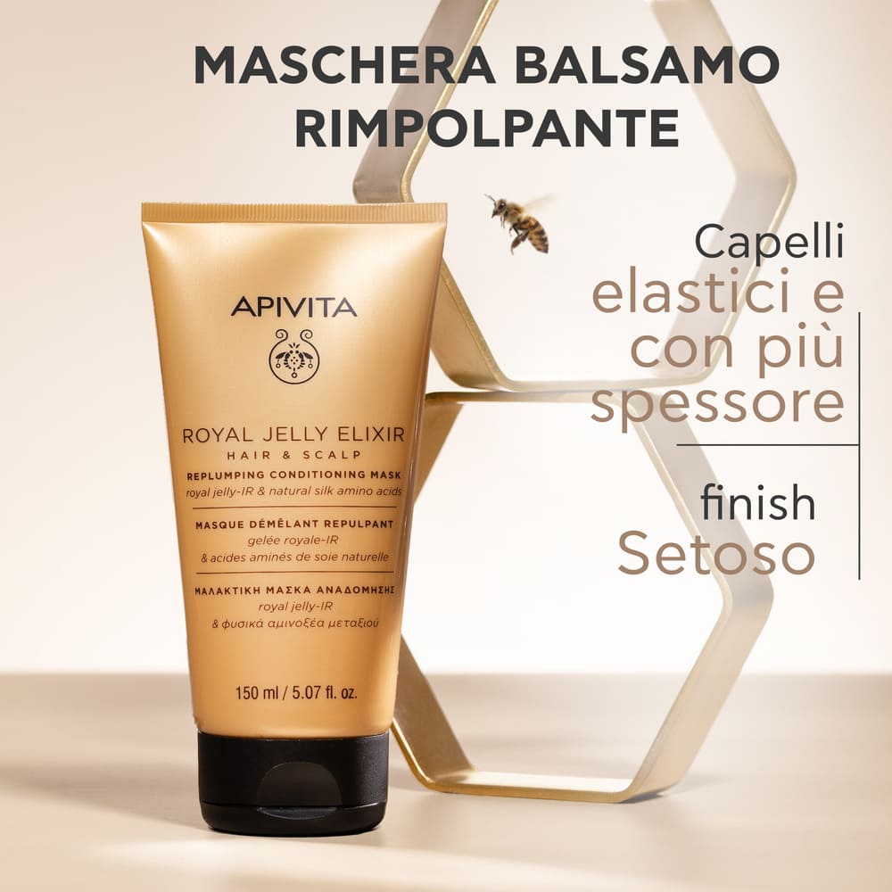 Apivita Royal Jelly Elixir - Maschera Balsamo Rimpolpante 150 ml