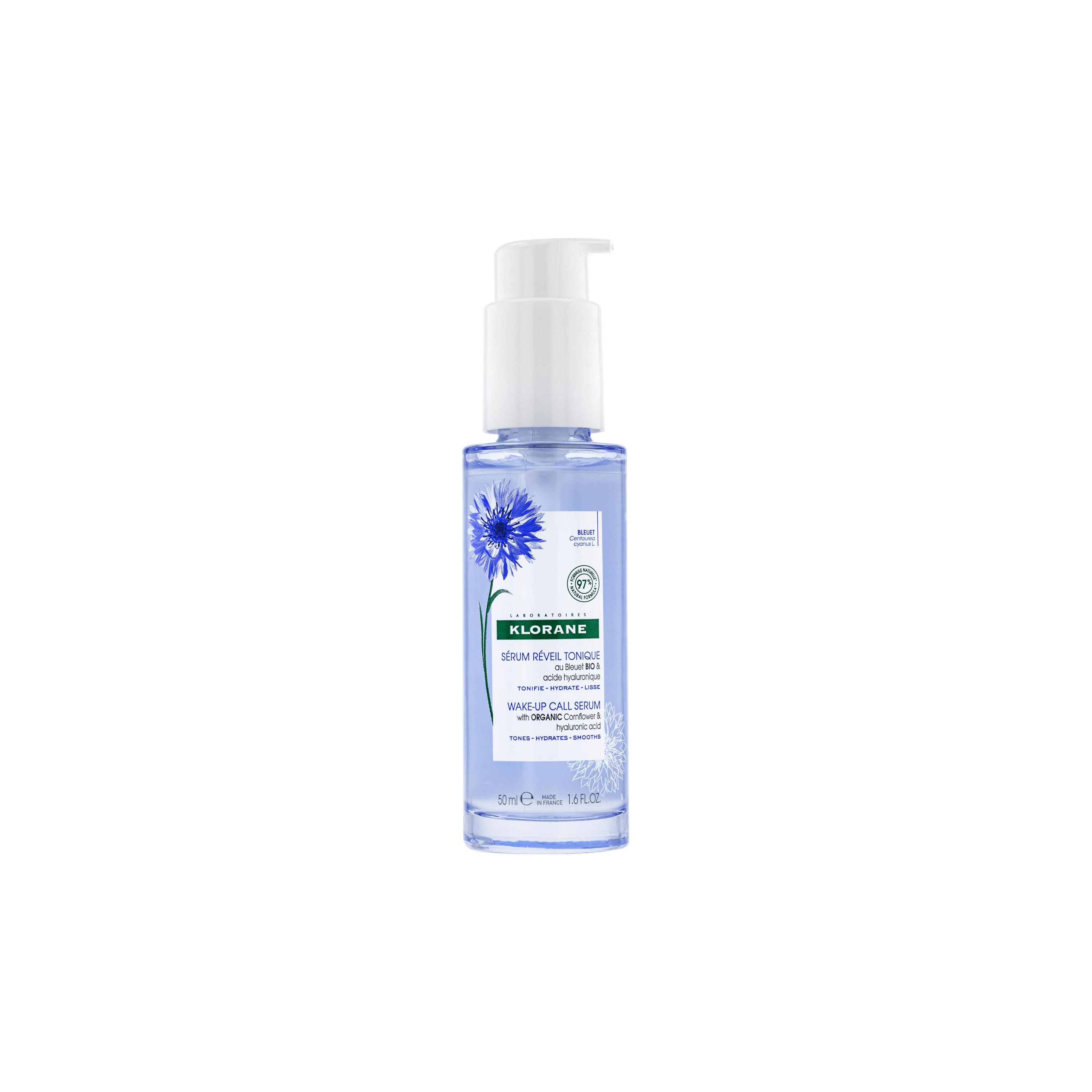 Klorane - Siero Risveglio Tonificante Al Fiordaliso Bio E Acido Ialuronico Per Viso, Collo E Occhi 50 ml