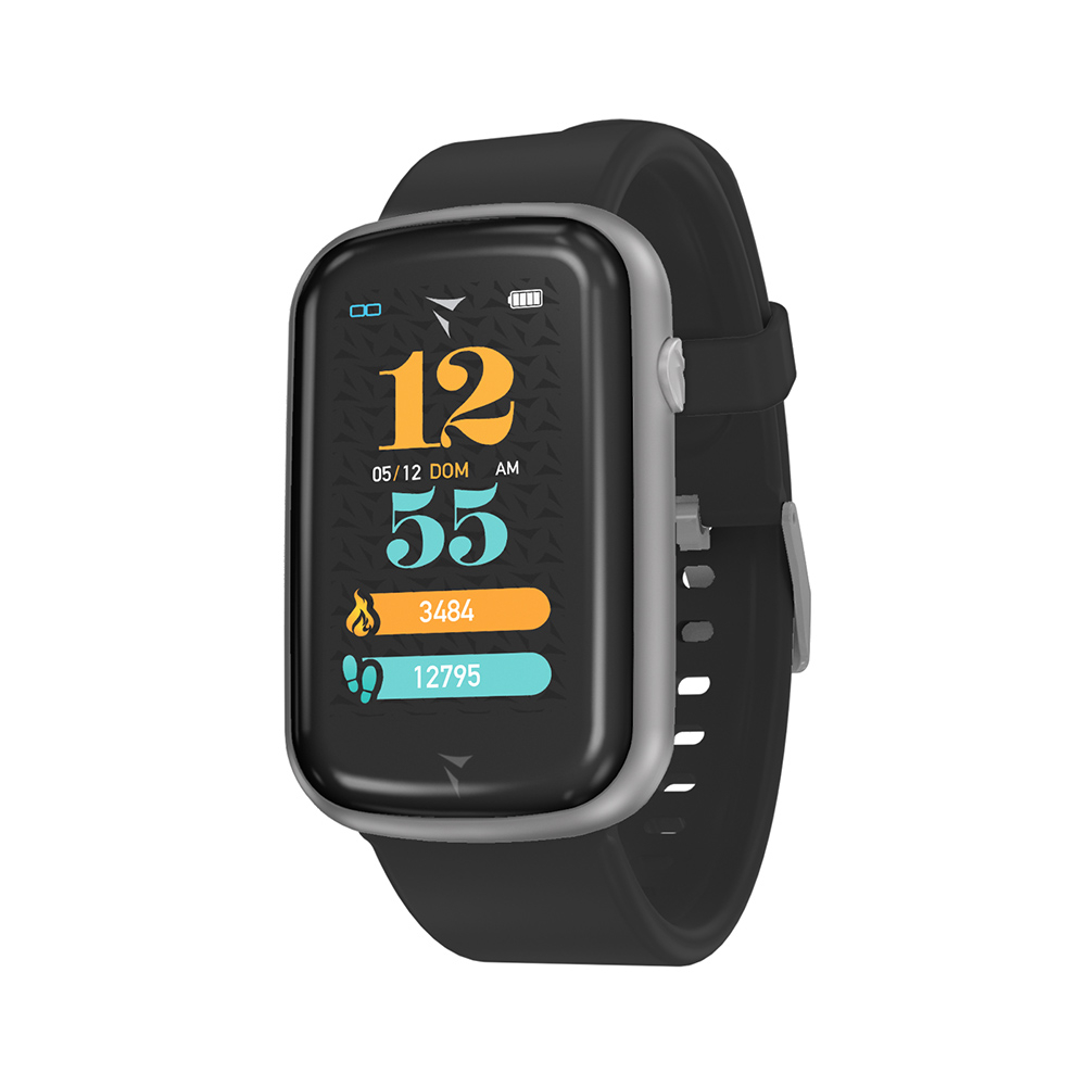 STEPS SMARTWATCH BLACK SILVER