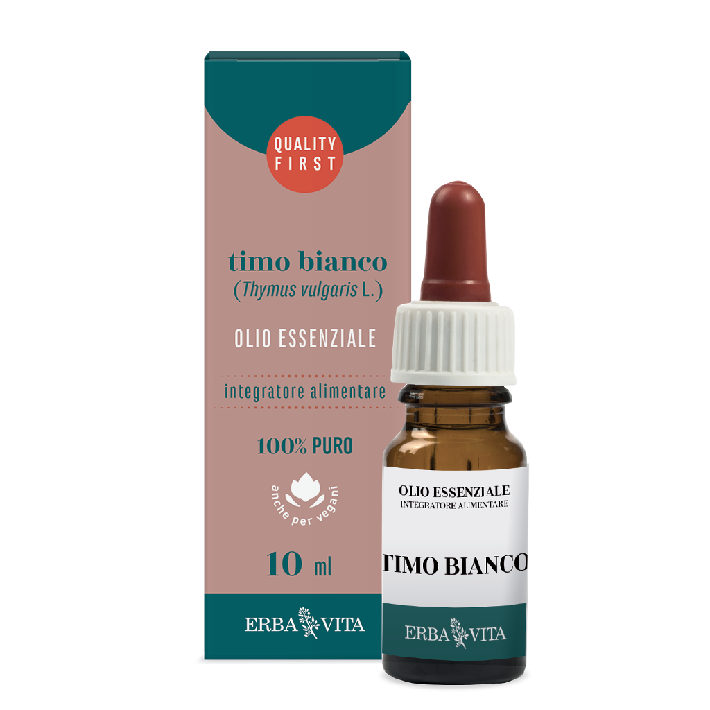 Erba Vita Olio Essenziale Timo Bianco Integratore Balsamico 10 ml