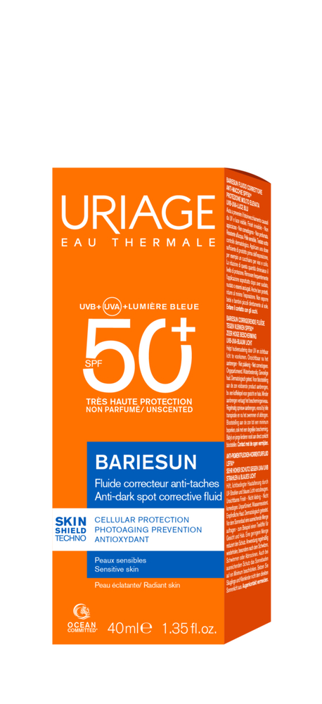 Uriage - Bariésun Fluido Solare Anti-Macchie Viso SPF50+ Per Pelle Sensibile 40 ml