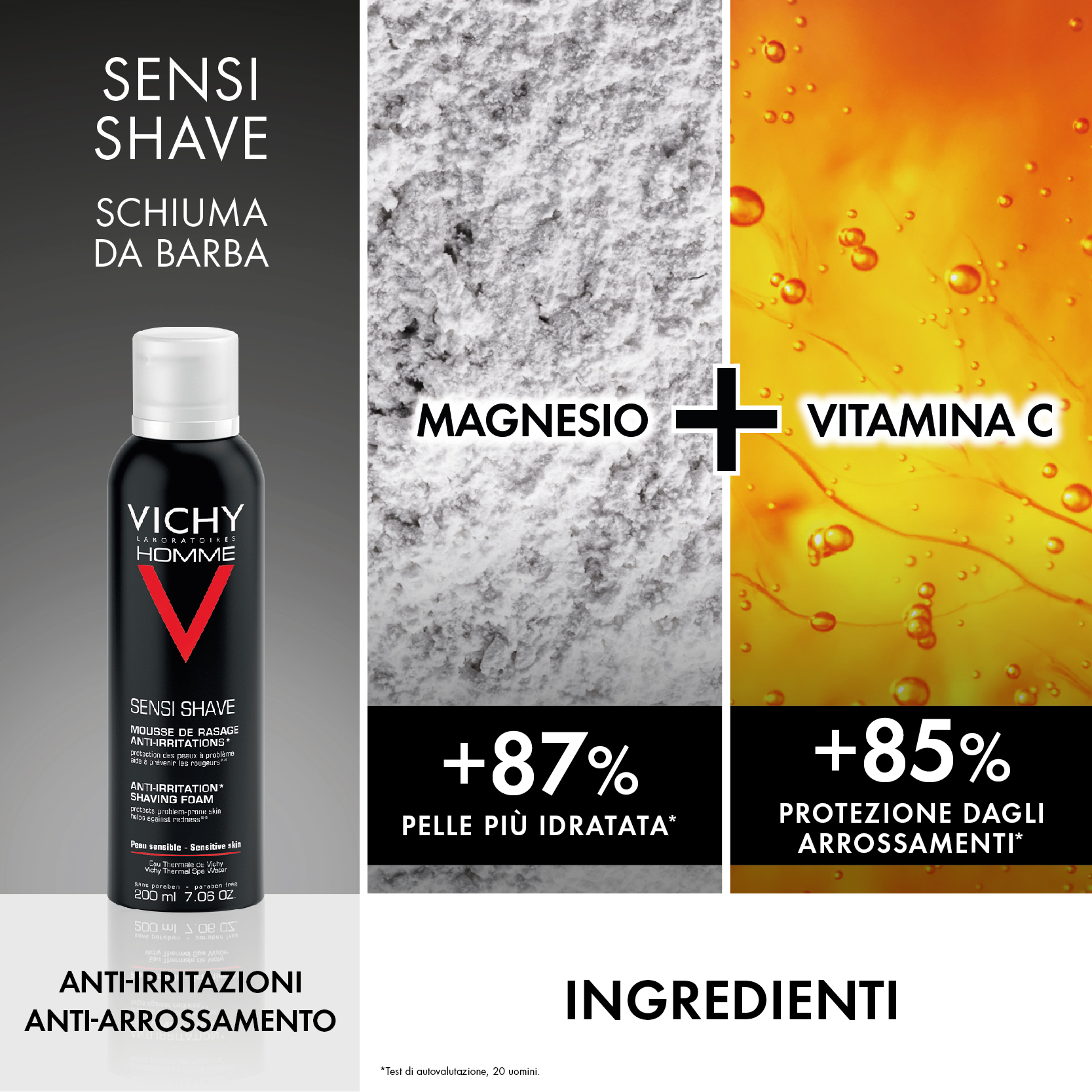 Vichy Pochette Regalo da Uomo per le esigenze specifiche della pelle maschile con Gel Doccia Hydra Mag C 200 ml + Schiuma Da Barba Sensi Shave 200 ml Vichy Pochette Regalo da Uomo per le esigenze specifiche della pelle maschile con Gel Doccia Hydra Mag C 200 ml + Schiuma Da Barba Sensi Shave 200 ml