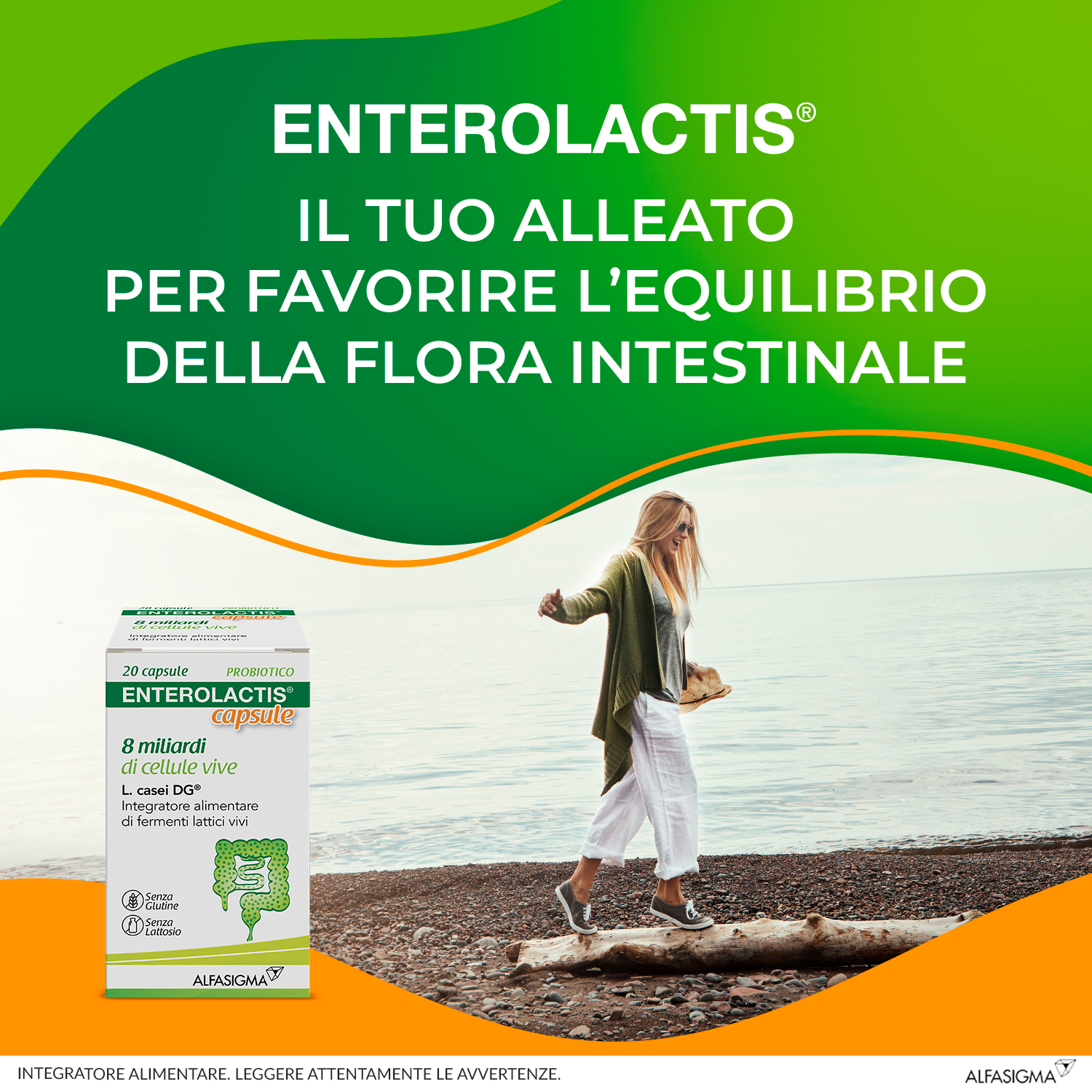 Enterolactis Capsule, Integratore Alimentare con Fermenti lattici, probiotici L,Casei DG, 8 Miliardi Cellule Vive, Senza Glutine e Lattosio, 20 Capsule Enterolactis Capsule, Integratore Alimentare con Fermenti lattici, probiotici L,Casei DG, 8 Miliardi Cellule Vive, Senza Glutine e Lattosio, 20 Capsule
