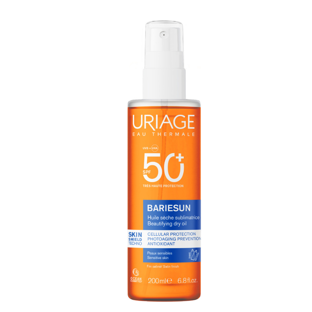 Uriage - Bariesun - Olio Secco SPF50+ Per Viso, Corpo E Capelli 200 ml
