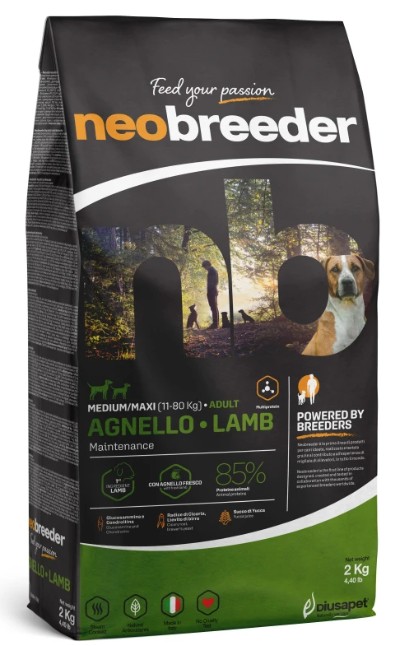 NEOBREEDER DOG ADULT LAMB MEDIUM MAXI KG 2 - P10239
