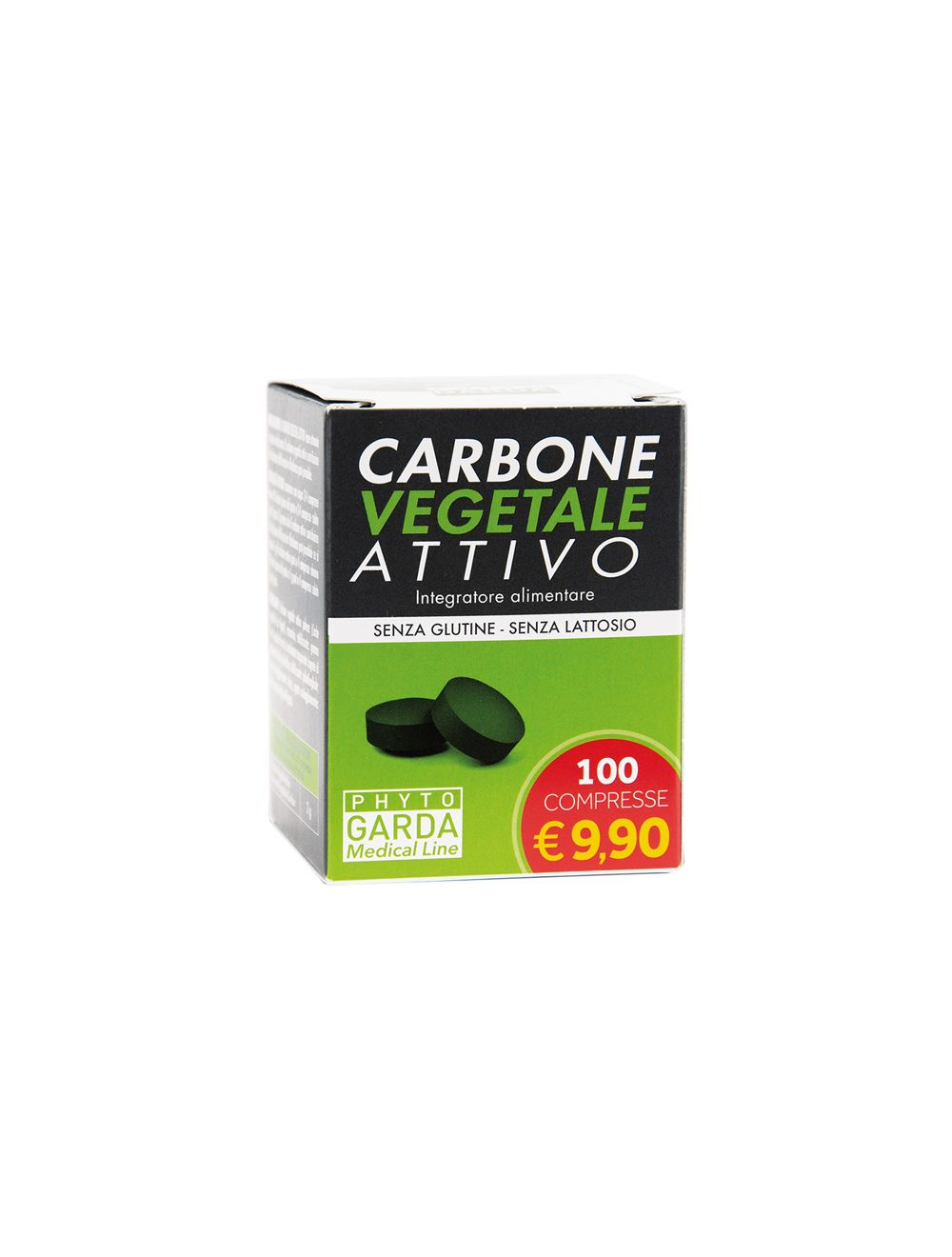 Phyto Garda Carbone Vegetale Attivo Integratore 100 Compresse Phyto Garda Carbone Vegetale Attivo Integratore 100 Compresse