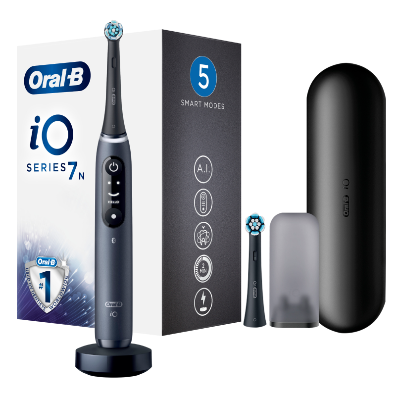 ORAL B iO™ SERIES 7 Black Edition - Spazzolino Elettrico + 2 Refill ORAL B iO™ SERIES 7 Black Edition - Spazzolino Elettrico + 2 Refill