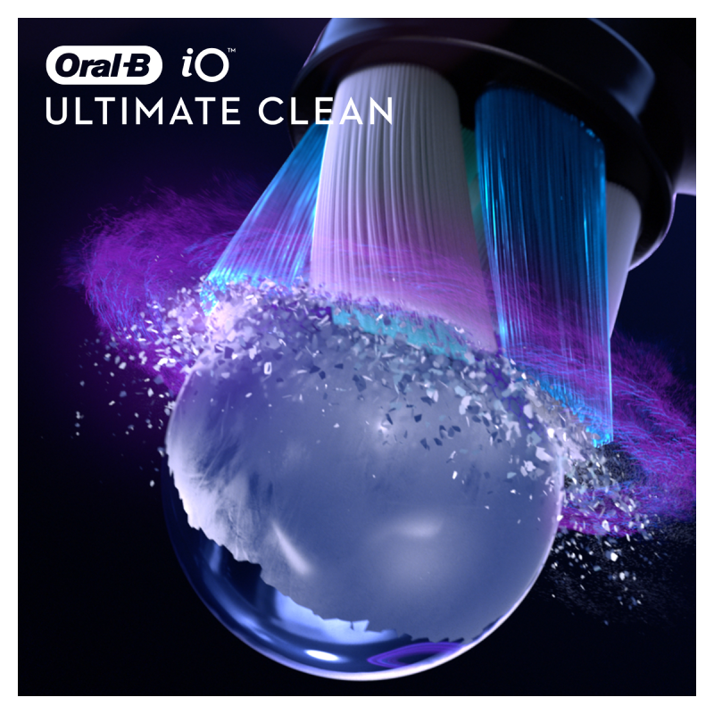 Testine Di Ricambio Nere Oral-B iO Ultimate Clean, 4 Pezzi
