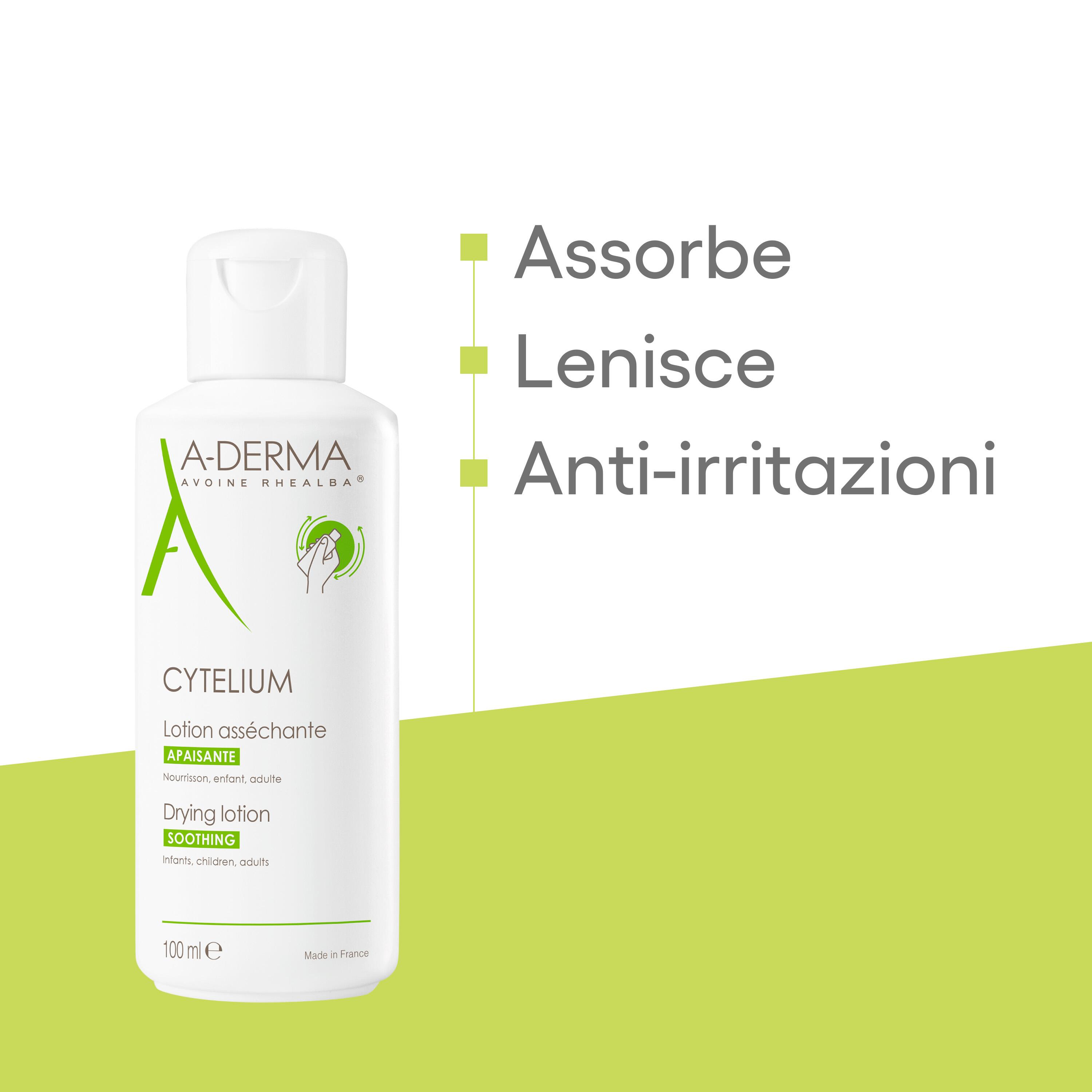 A-Derma Cytelium - Lozione Assorbente Viso E Corpo Per Pelle Irritata 100 ml 