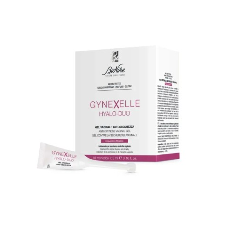 Bionike Gynexelle hyalo-duo Gel per Secchezza Vaginale 10 tubini monodose da 5ml