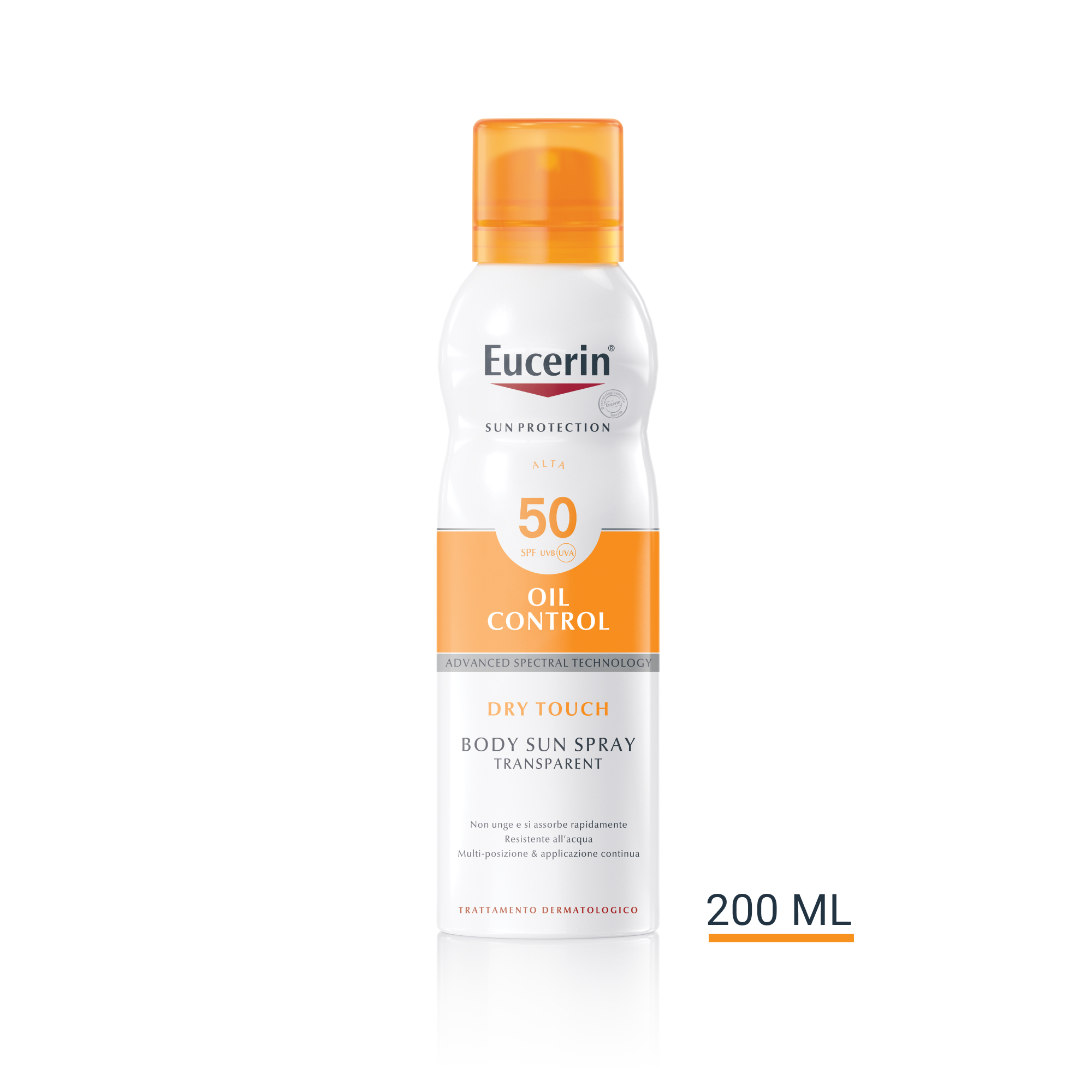 Eucerin Sun Spray Solare Corpo Tocco Secco SPF50 200mL Eucerin Sun Spray Solare Corpo Tocco Secco SPF50 200mL