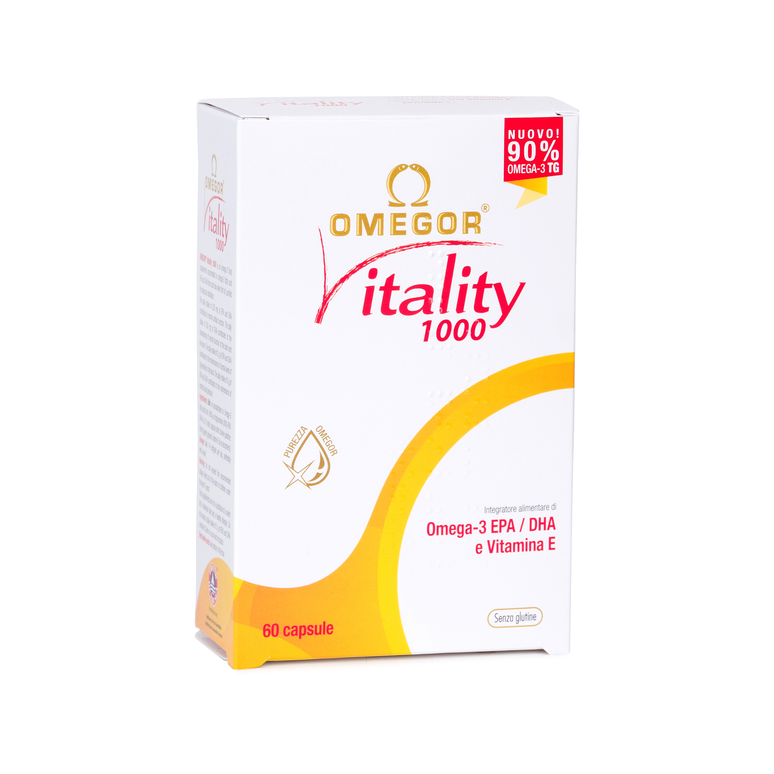 Omega 3 - Omegor Vitality 1000 - Integratore per cuore e circolazione - 60 capsule molli Omega 3 - Omegor Vitality 1000 - Integratore per cuore e circolazione - 60 capsule molli