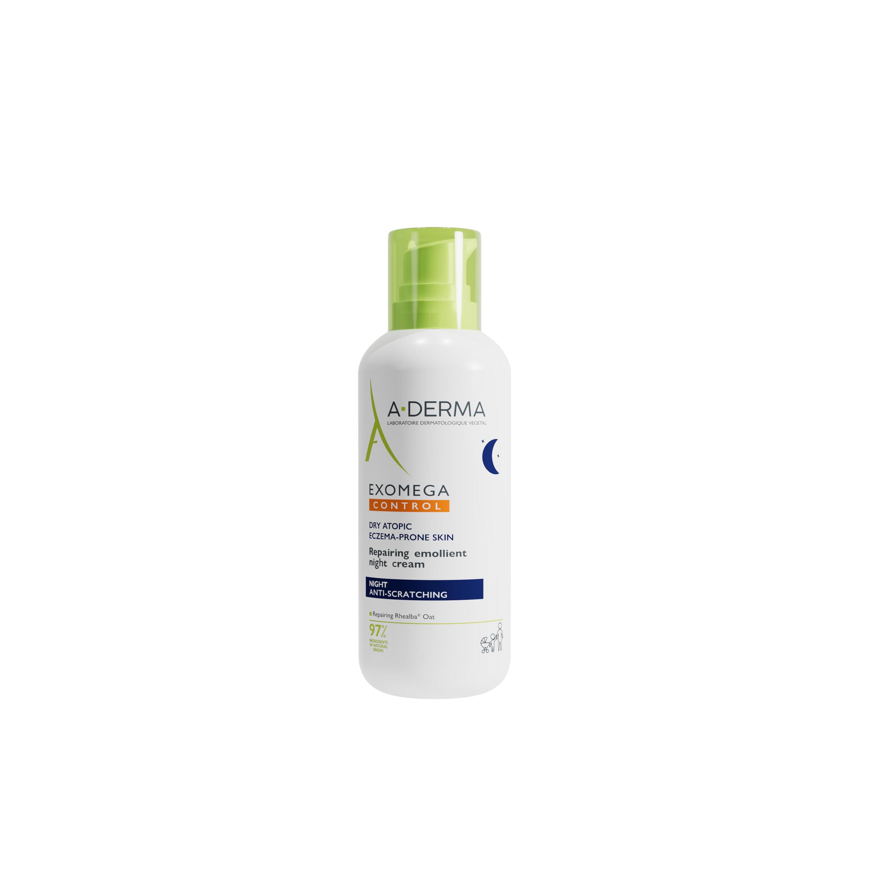 A-Derma Exomega Control - Crema Notte Emolliente Ristrutturante 400 ml