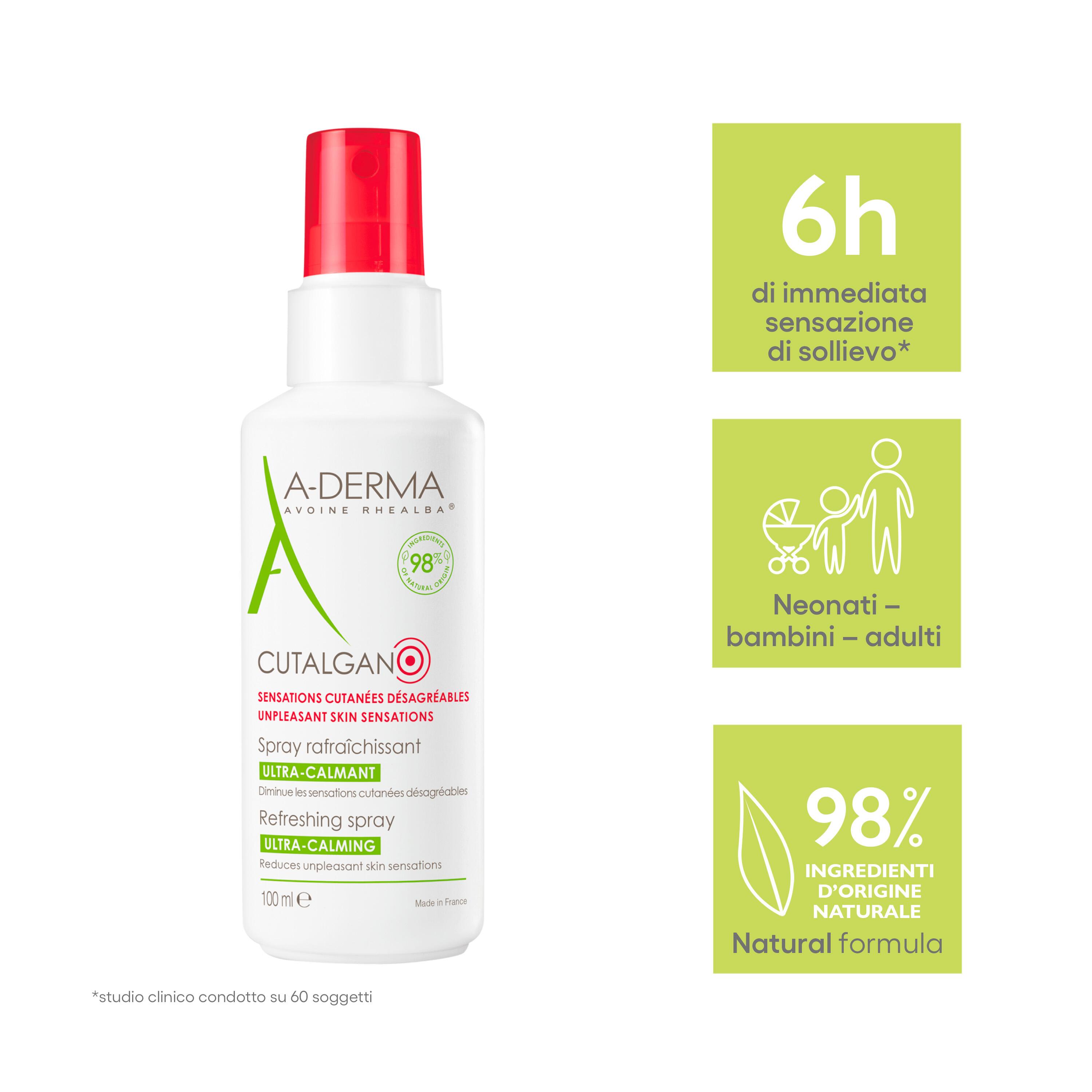 A-Derma Cutalgan - Spray Rinfrescante Ultra-Lenitivo 100 ml