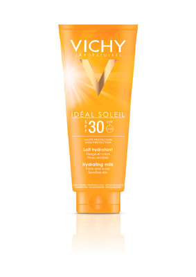 VICHY Capital Soleil Latte Idratante Fresco Viso e Corpo Protezione Alta SPF30 300 ml.